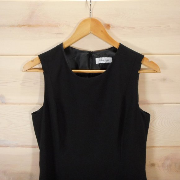 Calvin Klein Women's Size 8 Sheath Dress Sleeveless Lined Back Zip Career - Picture 2 of 6